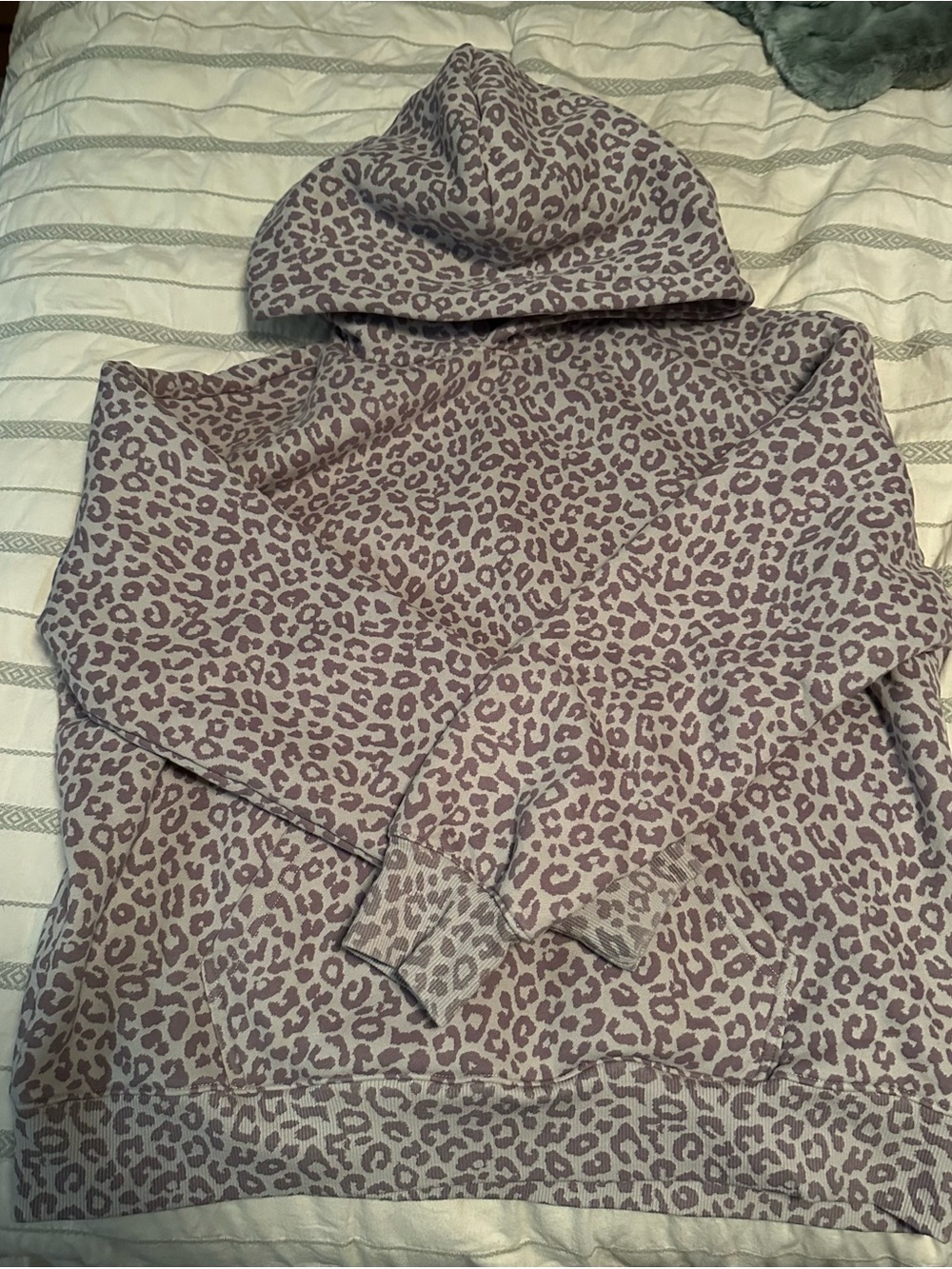 Comfrt Leopard Print Hoodie, large, cropped